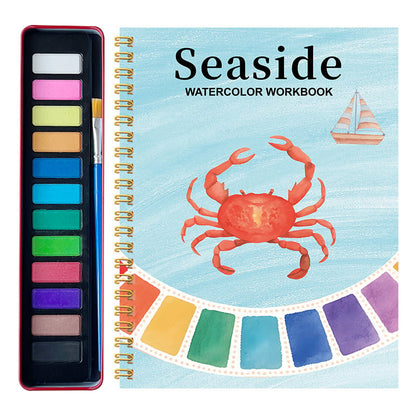 🔥LAST DAY ONLY 49% OFF🔥🖼️Beginner-Friendly💕Watercolor Workbook💐Create Art Everyone Loves!