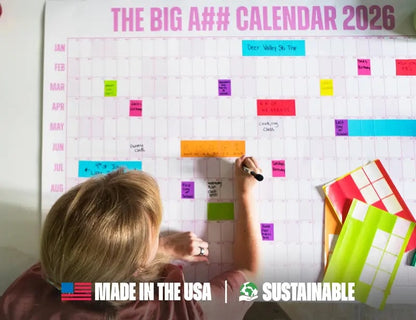 🔥Last Day 50% OFF 📅The Big A## Calendar 2026 - Flexible Dry-Erase Material ✍️Design Your Amazing Year!🏃