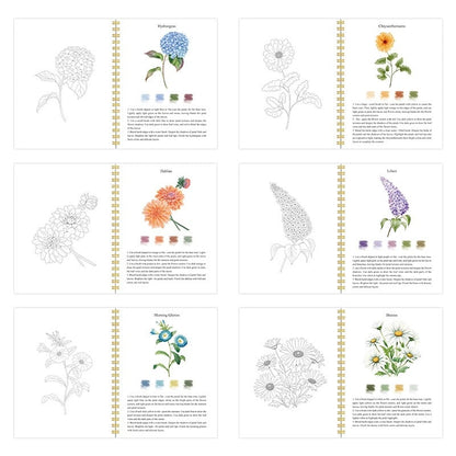 🔥LAST DAY ONLY 49% OFF🔥🖼️Beginner-Friendly💕Watercolor Workbook💐Create Art Everyone Loves!