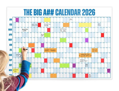 🔥Last Day 50% OFF 📅The Big A## Calendar 2026 - Flexible Dry-Erase Material ✍️Design Your Amazing Year!🏃