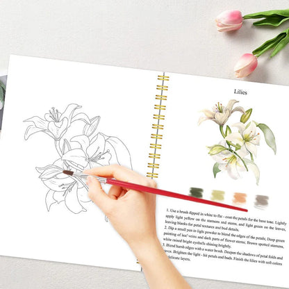 🔥LAST DAY ONLY 49% OFF🔥🖼️Beginner-Friendly💕Watercolor Workbook💐Create Art Everyone Loves!