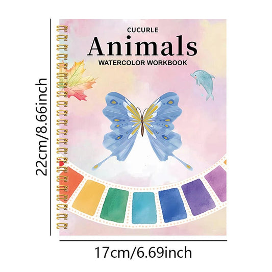 🔥LAST DAY ONLY 49% OFF🔥🖼️Beginner-Friendly💕Watercolor Workbook💐Create Art Everyone Loves!