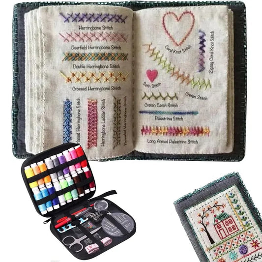 🔥LAST DAY SALE 60% OFF 🌈Beginner-Friendly💕 Embroidery Stitch Book