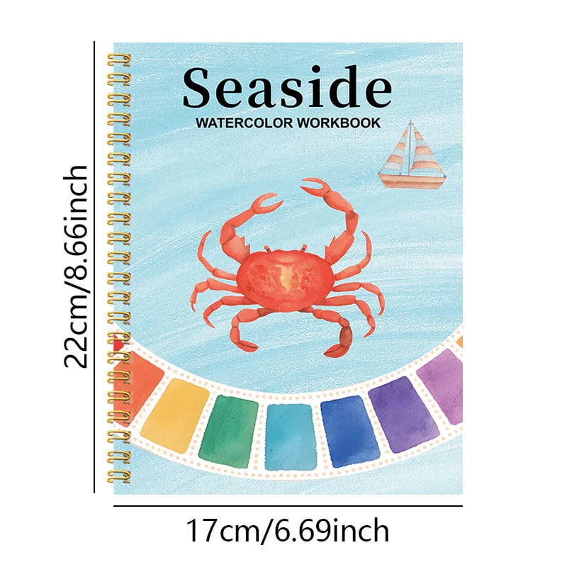 🔥LAST DAY ONLY 49% OFF🔥🖼️Beginner-Friendly💕Watercolor Workbook💐Create Art Everyone Loves!