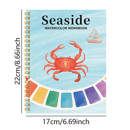 🔥LAST DAY ONLY 49% OFF🔥🖼️Beginner-Friendly💕Watercolor Workbook💐Create Art Everyone Loves!