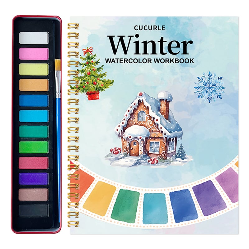 🔥LAST DAY ONLY 49% OFF🔥🖼️Beginner-Friendly💕Watercolor Workbook💐Create Art Everyone Loves!