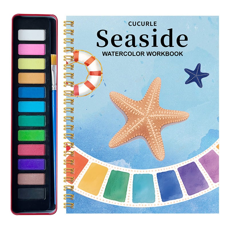 🔥LAST DAY ONLY 49% OFF🔥🖼️Beginner-Friendly💕Watercolor Workbook💐Create Art Everyone Loves!