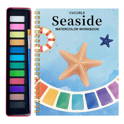 🔥LAST DAY ONLY 49% OFF🔥🖼️Beginner-Friendly💕Watercolor Workbook💐Create Art Everyone Loves!